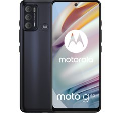 Смартфон Motorola G60 6/128GB Moonless Black (PANB0027PL) фото