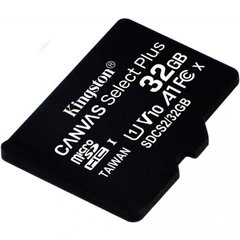 Карты памяти Kingston 32 GB microSDHC Class 10 UHS-I Canvas Select Plus SDCS2/32GBSP