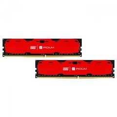 Оперативная память GOODRAM 8 GB (2x4GB) DDR4 2400 MHz Iridium Red (IR-R2400D464L15S/8GDC) фото