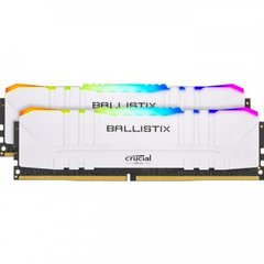 Оперативная память Crucial 32 GB DDR4 3200 MHz Ballistix RGB White (BL2K16G32C16U4WL) фото