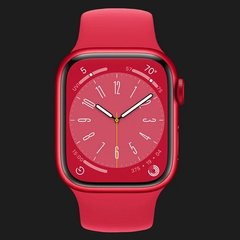 Смарт-годинник Apple Watch Series 8 GPS 41mm PRODUCT RED Aluminum Case w. PRODUCT RED S. Band - M/L (MNUH3) фото