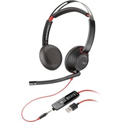 Навушники POLY BlackWire 5220 USB-A HS Stereo Black (80R97AA) фото