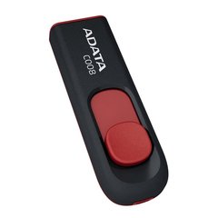 Flash пам'ять ADATA 64 GB Classic C008 Black/Red (AC008-64G-RKD) фото