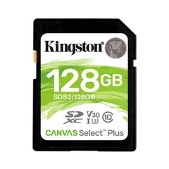 Карты памяти Kingston 128 GB SDXC Class 10 UHS-I U3 Canvas Select Plus SDS2/128GB