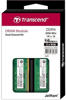 Оперативна пам'ять Transcend DDR4 3200 16GB KIT (8GBx2) (JM2666HLG-16GK) фото