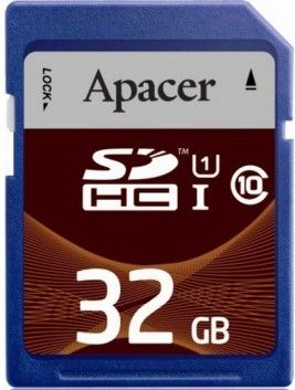 Карта памяти Apacer 32 GB SDHC Class 10 UHS-I AP32GSDHC10U1-R фото