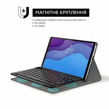 Клавіатура AIRON Premium для Lenovo Tab M10 HD 2nd Gen TB-X306F +Bluetooth клавиатура Black (4822352781053) фото