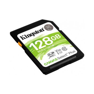 Карта пам'яті Kingston 128 GB SDXC Class 10 UHS-I U3 Canvas Select Plus SDS2/128GB фото
