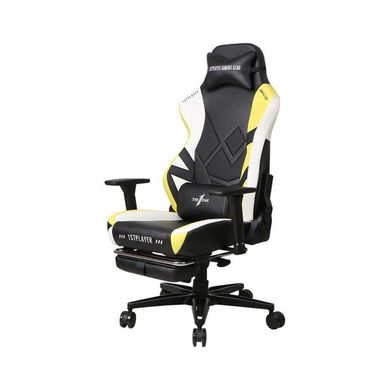 Геймерское (Игровое) Кресло 1stPlayer Duke Black&White&Yellow фото
