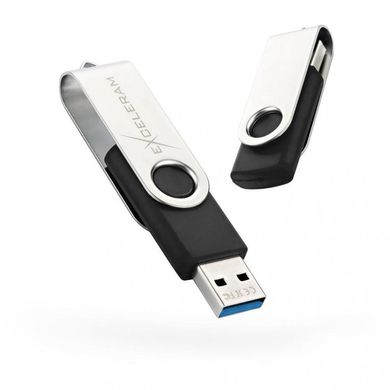 Flash пам'ять Exceleram 32 GB P1 Series Silver/Black USB 3.1 Gen 1 (EXP1U3SIB32) фото