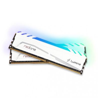 Оперативна пам'ять Mushkin 32 GB (2x16GB) DDR5 6800 MHz Redline Lumina RGB White (MLB5C680BGGP16GX2) фото