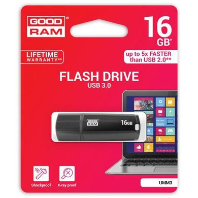 Flash память GOODRAM 16 GB Mimic Black (UMM3-0160K0R11) фото