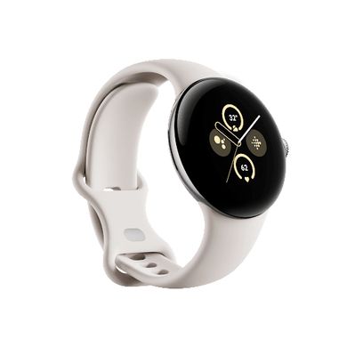 Смарт-часы Google Pixel Watch 2 LTE Polished Silver Aluminum Case / Porcelain Active Band фото