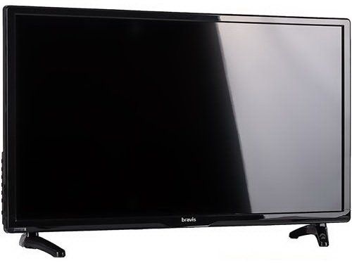 Телевізор Bravis LED-32E1800 + T2 black фото