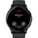 Garmin Venu 3 Slate Stainless Steel Bezel with Black Case and Silicone Band (010-02784-51)