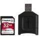 Kingston 32 GB SDHC class 10 UHS-II U3 Canvas React Plus + USB card reader MLPR2/32GB подробные фото товара