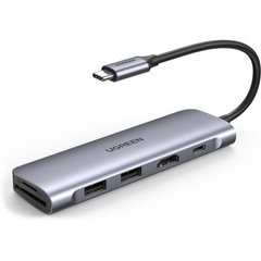 Кабелі та перехідники UGREEN 6-in-1 USB-C PD Adapter with 4K HDMI (70411) фото