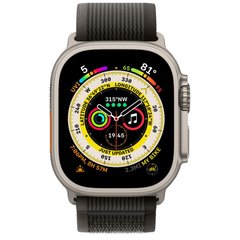 Смарт-часы Apple Watch Ultra GPS + Cellular 49mm Titanium Case with Black/Gray Trail Loop - M/L (MQF53/MQFX3) фото