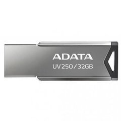 Flash пам'ять ADATA 32 GB UV250 Metal Black USB 2.0 (AUV250-32G-RBK) фото