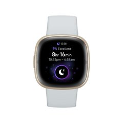 Смарт-годинник Fitbit Sense 2 Blue Mist/Soft Gold (FB521GLBM) фото