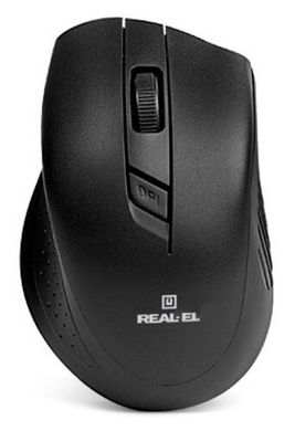 Мышь компьютерная REAL-EL RM-300 black-grey фото