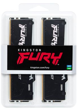 Оперативная память Kingston FURY 16 GB (2x8GB) DDR5 5200 MHz Beast RGB (KF552C40BBAK2-16) фото