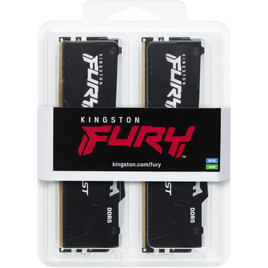 Оперативная память Kingston FURY Beast 64GB (2 x 32GB) DDR5 5200 MHz (KF552C36BBEAK2-64) фото