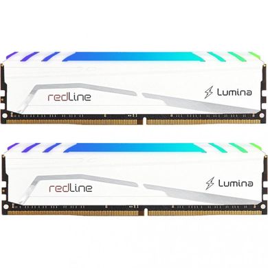 Оперативна пам'ять Mushkin 64 GB (2x32GB) DDR5 6000 MHz Redline Lumina RGB White (MLB5C600AFFP32GX2) фото