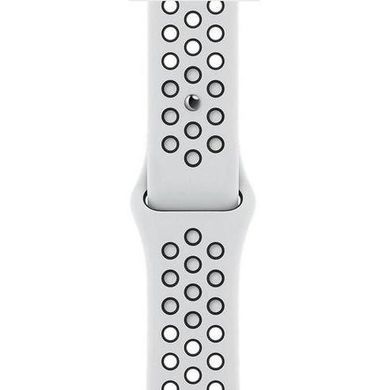 Смарт-часы Apple Watch Nike Series 7 GPS 41mm Starlight Aluminum Case w. Pure Platinum/Black Nike Sport Band (MKN33) фото