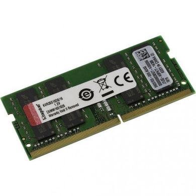 Оперативна пам'ять Kingston 16 GB SO-DIMM DDR4 2666 MHz (KVR26S19D8/16) фото