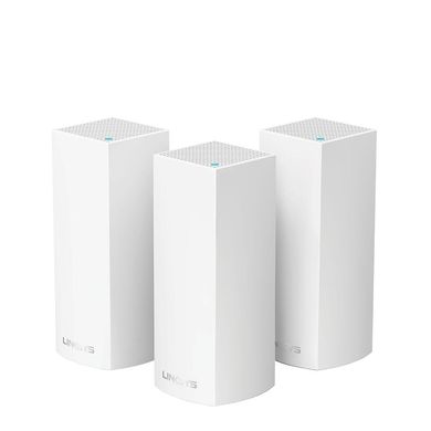 Маршрутизатор та Wi-Fi роутер Linksys VELOP WHOLE HOME MESH WI-FI SYSTEM PACK OF 3 (WHW0303) фото