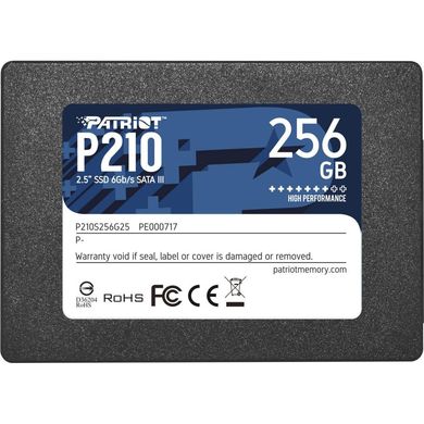 SSD накопичувач PATRIOT P210 256 GB (P210S256G25) фото