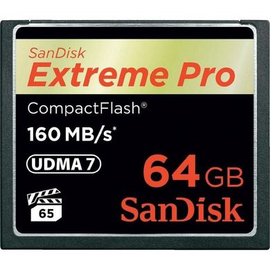 Карта памяти SanDisk 64 GB Extreme Pro CompactFlash SDCFXPS-064G-X46 фото