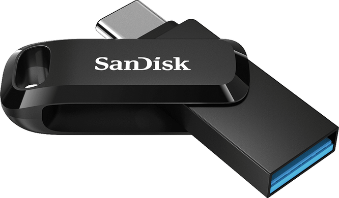 Flash память SanDisk 128 GB Ultra Dual Drive Go USB Type-C Black (SDDDC3-128G-G46) фото