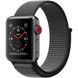 Apple Watch Series 3 GPS + Cellular 38mm Space Gray Aluminum w. Dark Olive Sport L. (MQJT2)