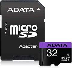 Карта пам'яті ADATA 32 GB microSDHC UHS-I + SD adapter Premier AUSDH32GUICL10-RA1 фото