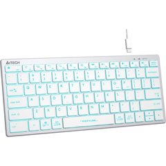 Клавіатура A4Tech FX61 White Ice Blue Backlit фото