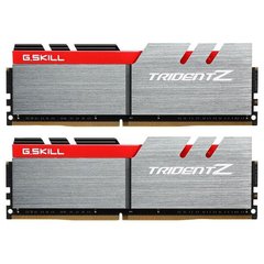 Оперативная память G.Skill 32 GB (2x16GB) DDR4 3600 MHz Trident Z Silver/Red (F4-3600C17D-32GTZ) фото