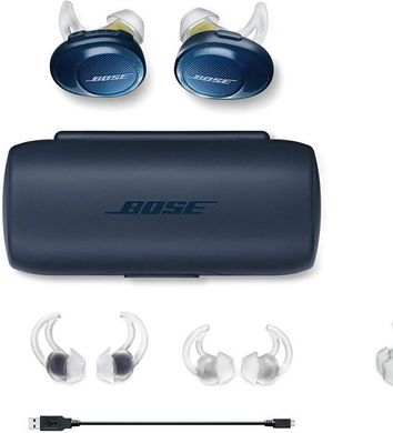 Навушники Bose SoundSport Free Wireless Navy/Citron 774373-0020 фото