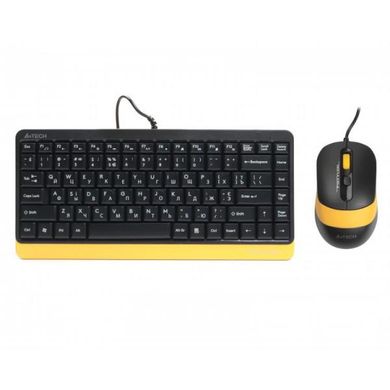 Комплект (клавіатура+миша) A4Tech Fstyler F1110 Bumblebee фото
