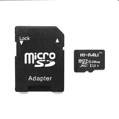Карта памяти Hi-Rali 256 GB microSDHC class 10 UHS-I (U3) + SD adapter HI-256GBSD10U3-01 фото