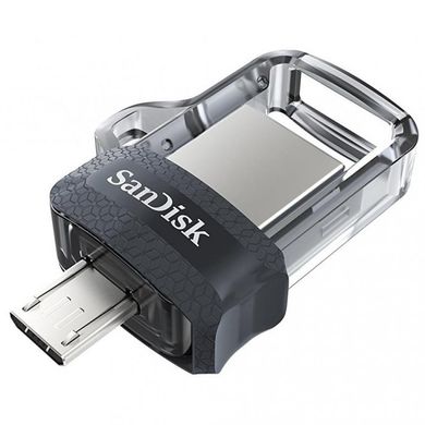 Flash пам'ять SanDisk 32 GB USB Ultra Dual OTG USB 3.0 Black (SDDD3-032G-G46) фото