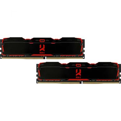 Оперативная память GOODRAM 32 GB (2x16GB) DDR4 3200 MHz IRDM X Black (IR-X3200D464L16A/32GDC фото