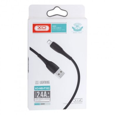 Кабель USB XO Lightning NB-P163 2.4A 1.0m Black фото