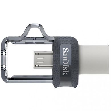 Flash пам'ять SanDisk 32 GB USB Ultra Dual OTG USB 3.0 Black (SDDD3-032G-G46) фото