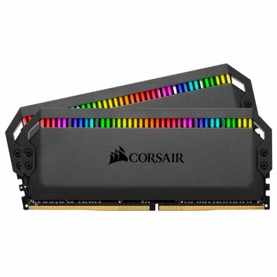 Оперативная память Corsair 16 GB (2x8GB) DDR4 3200 MHz Dominator Platinum RGB Black (CMT16GX4M2E3200C16) фото