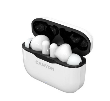 Навушники CANYON TWS-3 White (CNE-CBTHS3W) фото