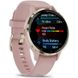 Garmin Venu 3s Soft Gold Stainless Steel Bezel with Dust Rose Case and Silicone Band (010-02785-53)