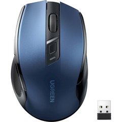 Мышь компьютерная Ugreen MU006 Ergonomic Wireless Blue (15064) фото
