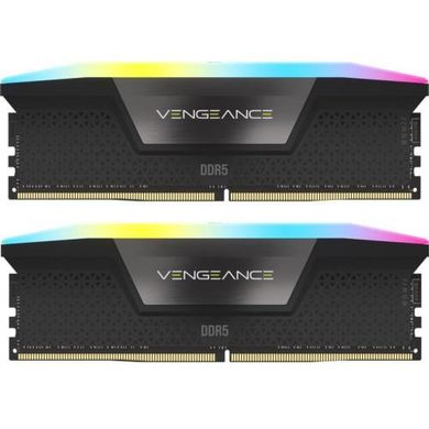 Оперативна пам'ять Corsair 32 GB (2x16GB) DDR5 6000 MHz Vengeance RGB AMD EXPO (CMH32GX5M2E6000Z36) фото